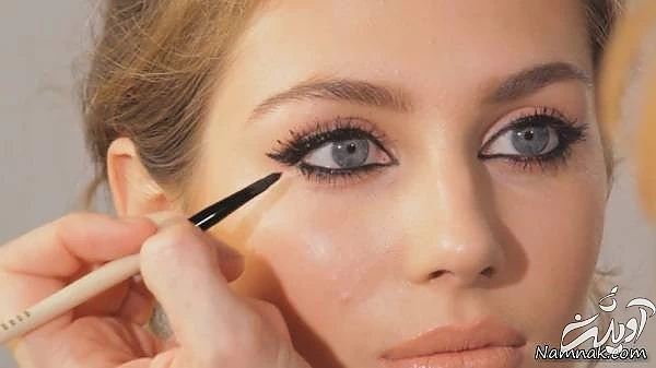 آرایش چشم زیبا و ساده آرایش حرفه ای در خانه